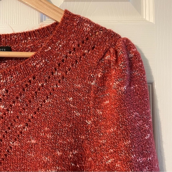 Talbots Pointelle Knit Shift Sweater Dress - Picture 7 of 10